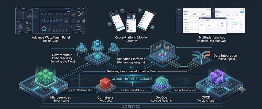 Foundation layer — cloud-native architecture and data pipelines